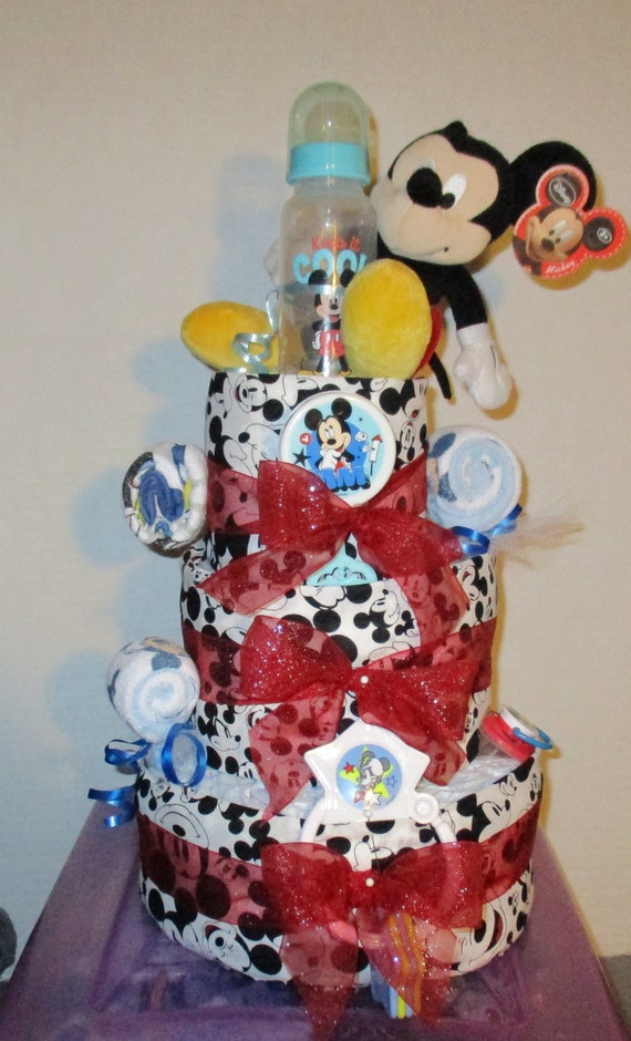 mickey diaper cake