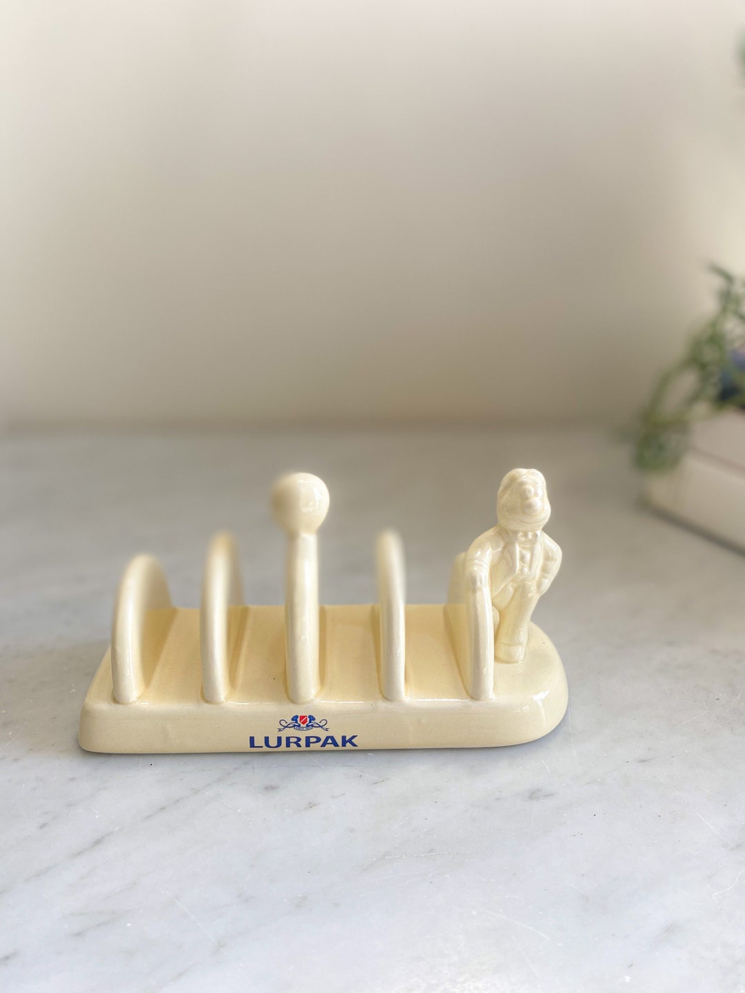 Vintage Lurpak Ceramic Toast Rack, Lurpak Douglas Butter Toast Holder