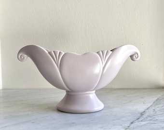 Art Deco Arthur Wood Upton Bowl Lilac Mantle Vase Made in England, Country Cottage Decor, Spring / Easter Vase, Fireplace Mantle Decor