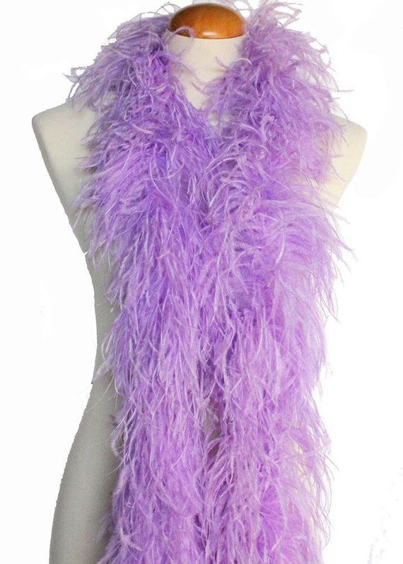 LAVENDER 2 Yards; Costumes//Hats//Craft//Bridal//Dress 2 Ply OSTRICH FEATHER BOA