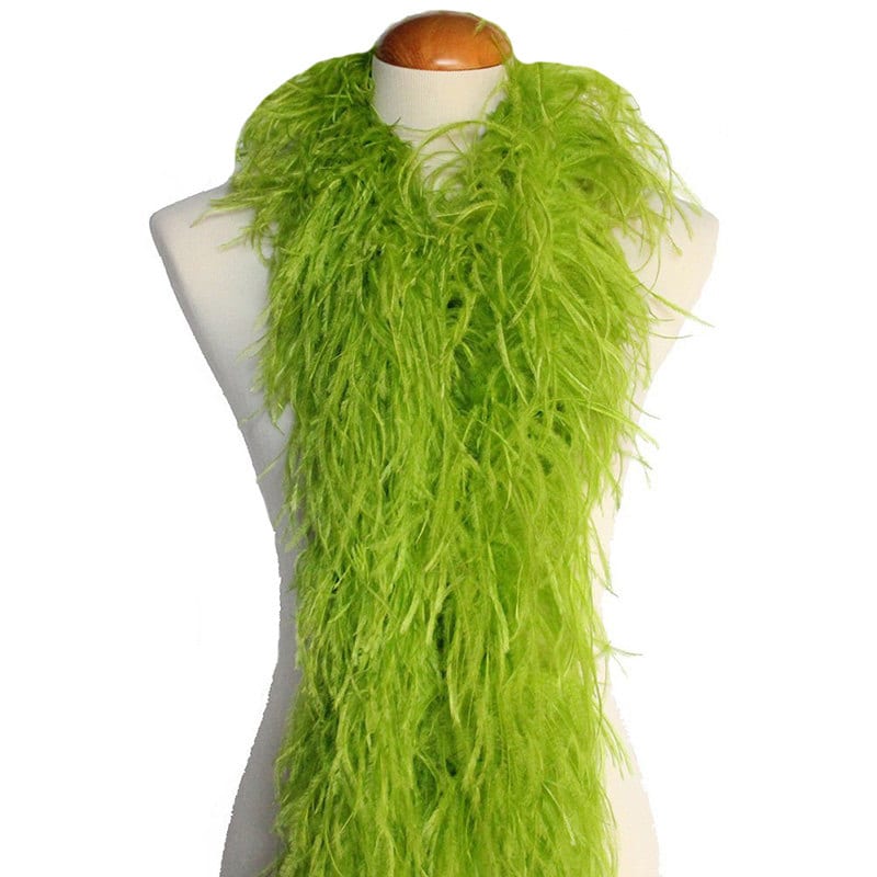 Lime Green 4 ply Ostrich Feather Boa Boas Scarf Prom Halloween Etsy