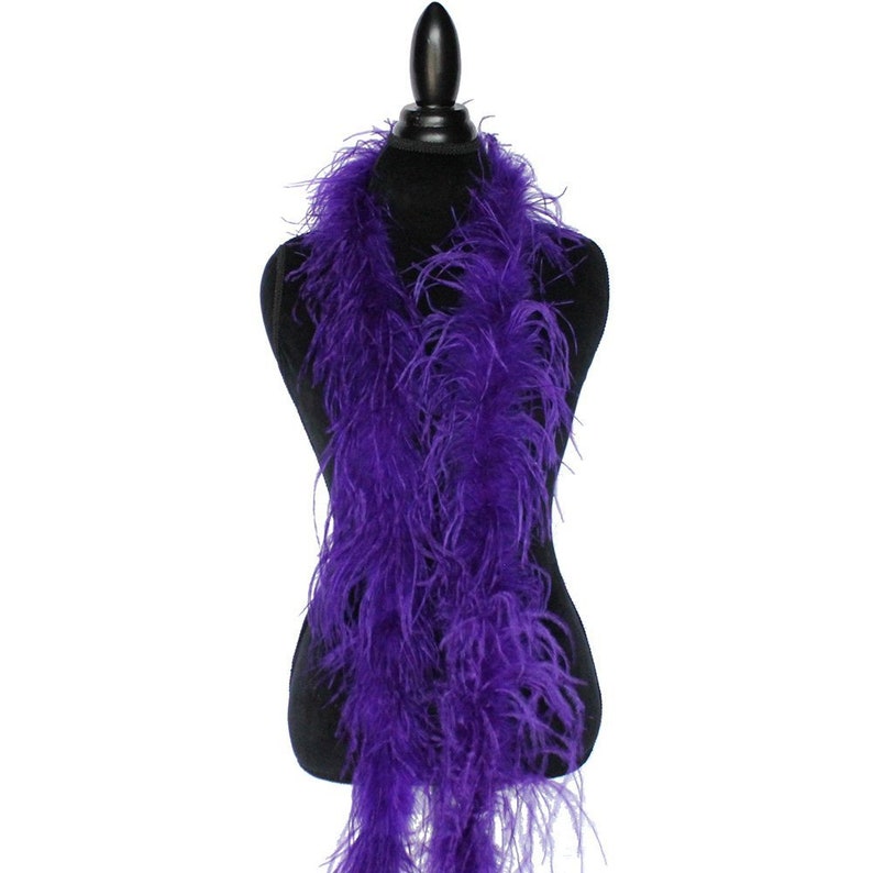 Regal Purple 1 ply Ostrich Feather Boa Boas Scarf Prom Halloween Costumes Birthday Gifts Dancing Decorations Cynthia/'s Feathers SKU 9M42