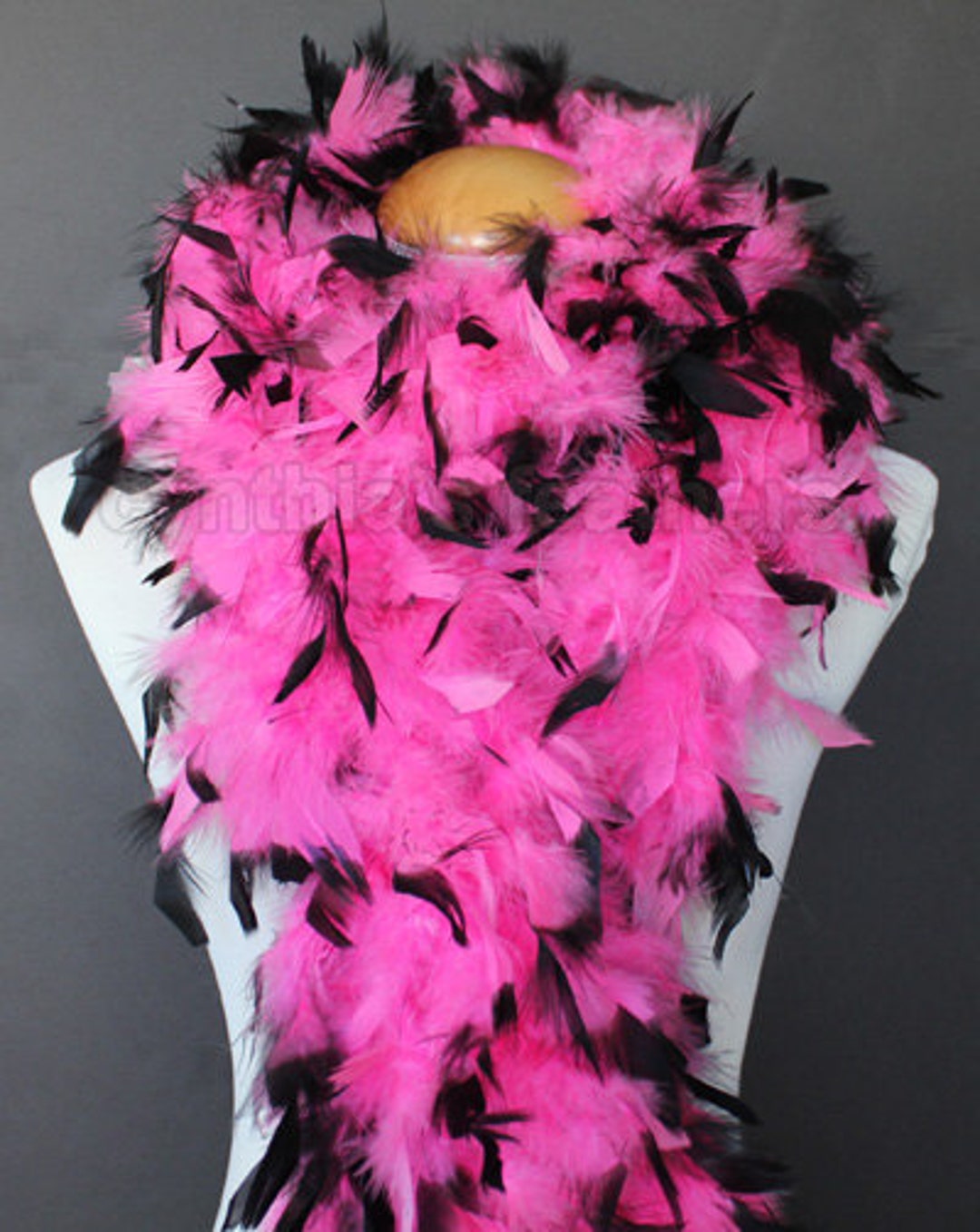 2 Yards - Hot Pink Heavy Weight Chandelle Feather Boa | 80 Gram