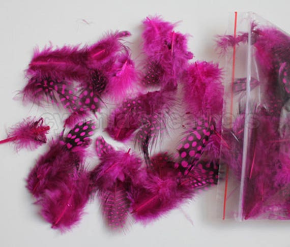 0.42oz 12g Natural Grey 1~4/" Guinea Hen Plumage Feathers Crafting Decoration
