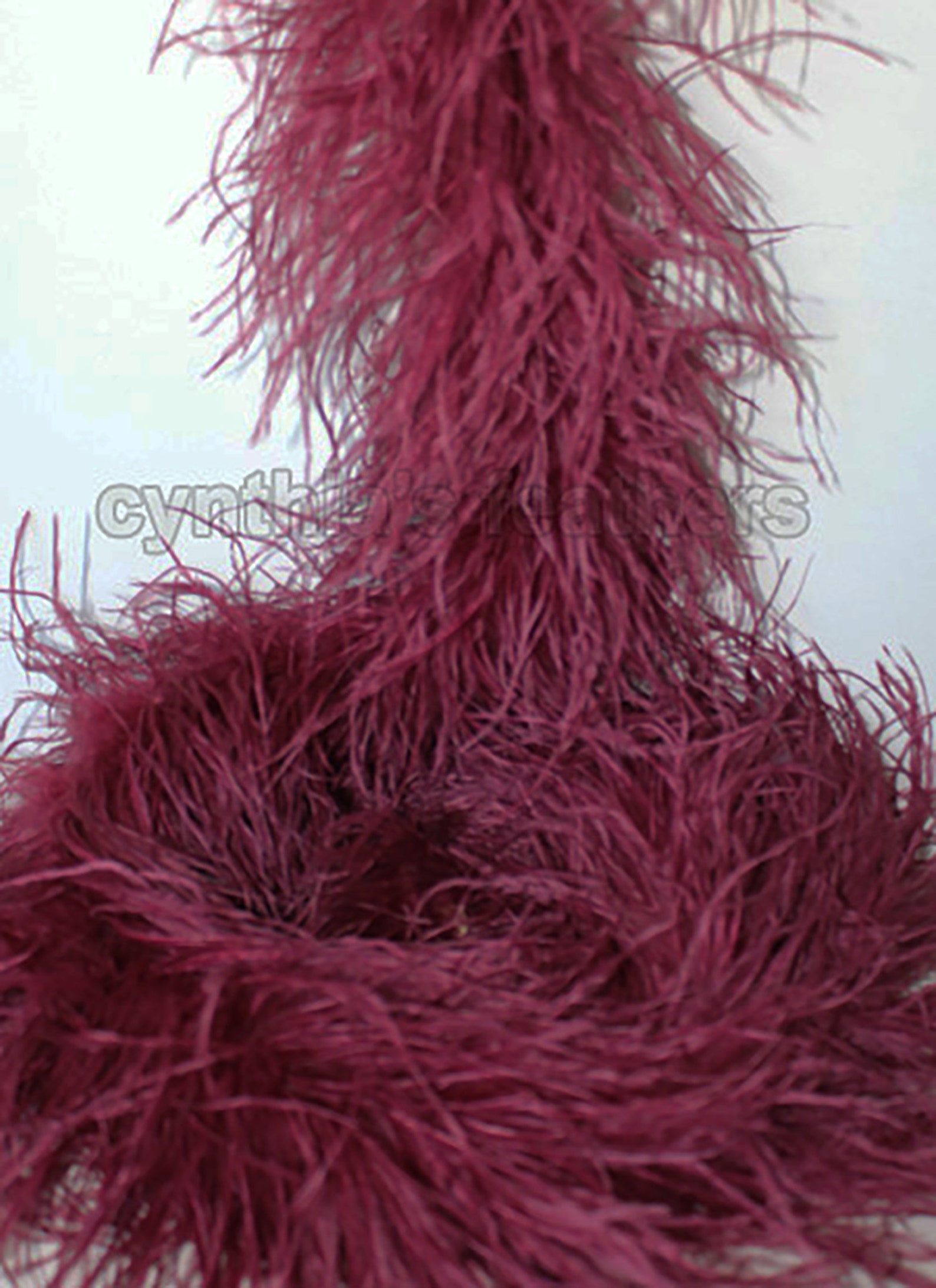 Burgundy 4 ply Ostrich Feather Boa Boas Scarf Prom Halloween Etsy