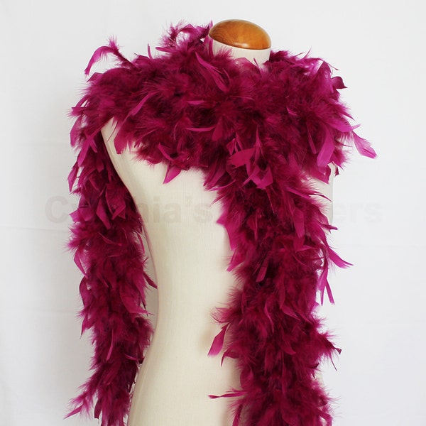 Violet prune 65 gramme Chandelle Feather Boa 6 pieds de Long danse mariage artisanat Party Dress Up Halloween Costume de décoration. SKU : 8J41