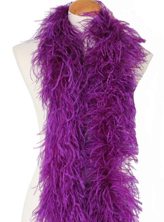 Regal Purple 1 ply Ostrich Feather Boa Boas Scarf Prom Halloween Costumes Birthday Gifts Dancing Decorations Cynthia/'s Feathers SKU 9M42