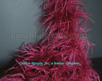 Fuchsia 1 Ply Ostrich Feather Boa Boas Scarf Prom Halloween