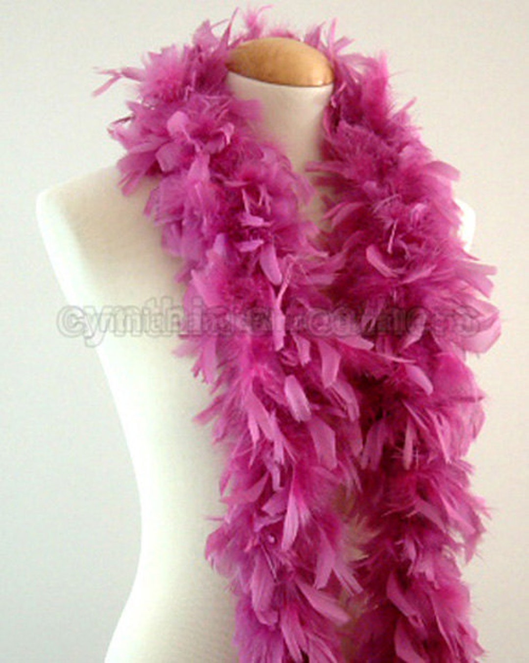 Thick 120g Chandelle Feather Boa PURPLE 6 ft Costume/Craft Making