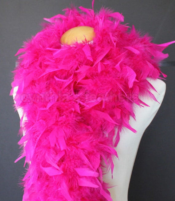 Fuchsia 100 Gram Chandelle Feather Boa Dance Party Halloween Costume
