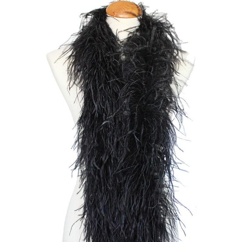 black boa scarf