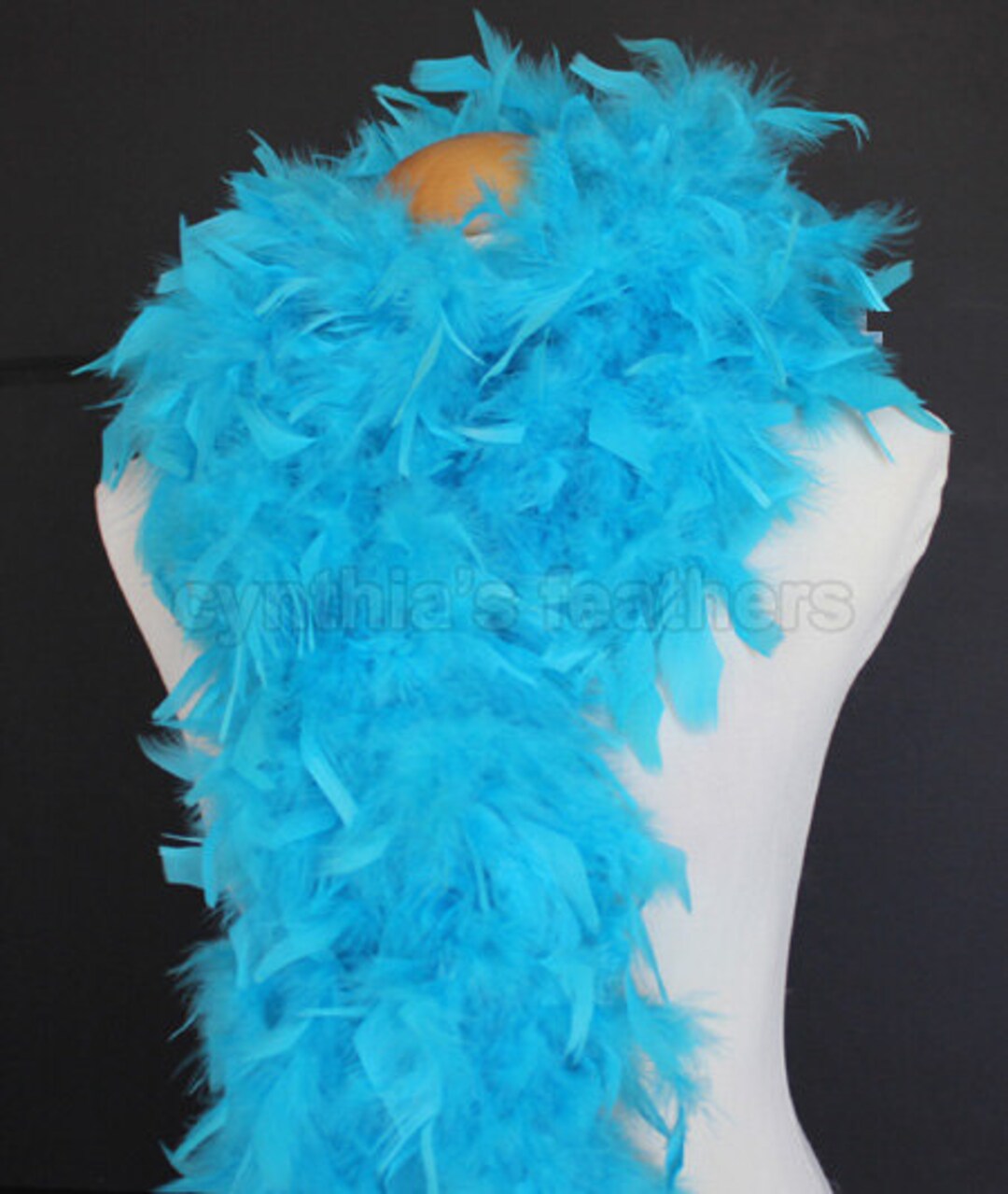 FeelfunFeather 45g Green Feather Boas 2 Yards Turkey