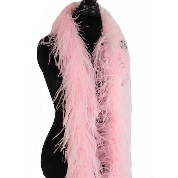 Baby Pink 3 ply Ostrich Feather Boa Boas Scarf Prom Halloween Etsy