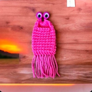 Mini Yip Yip googly eye Martian party favor, treat bag - pink