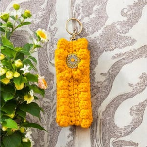 Lipstick holder key ring, essential oil roller clip dangler