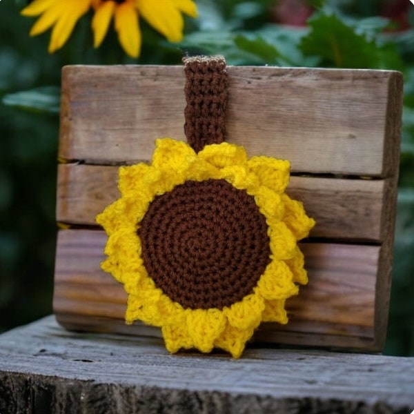 Sunflower Dishtowel Holder