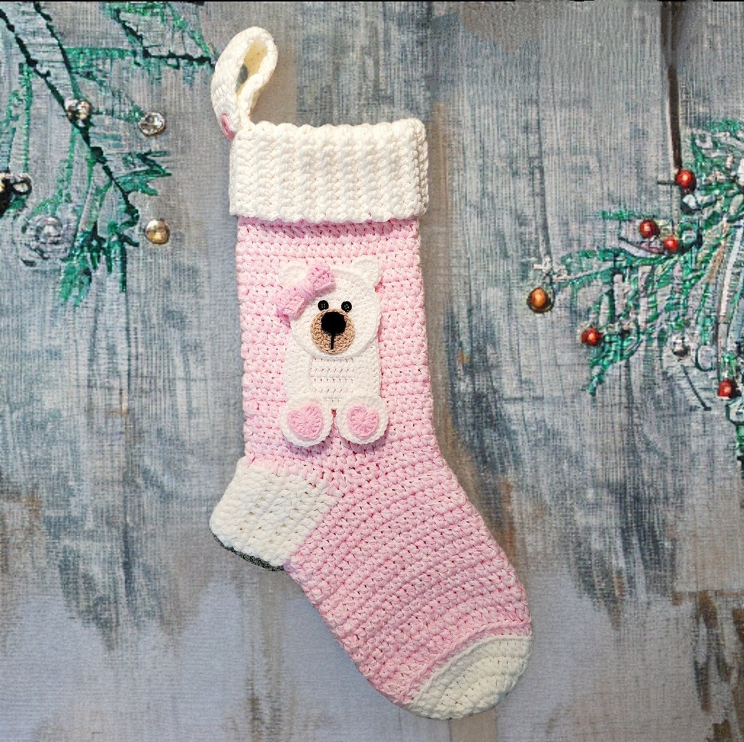 Giant Teddy Bear Baby Christmas Stocking - Etsy