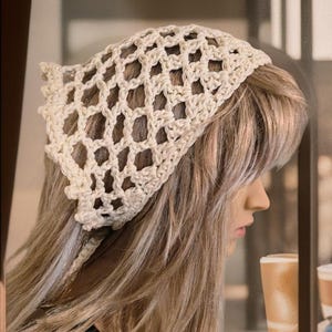 Ren Faire Festival Netting Bandana - Renaissance Faire Head Piece - Fairycore, Cottagecore, Medieval Chic