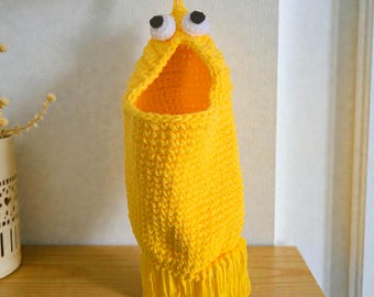 Hand-Crocheted Yip Yip Plastic Bag Holder: Sci-Fi Kitchen Storage