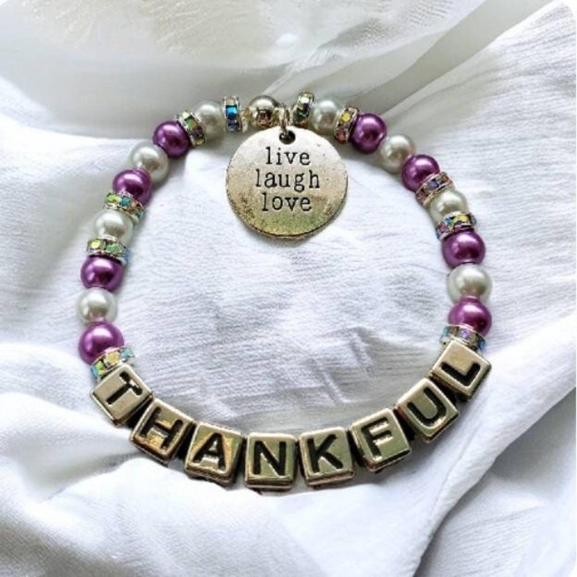 Live Laugh Love Bracelet - Etsy Live Laugh Love Bracelet - Etsy
