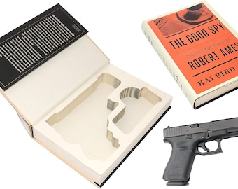 Custom Book Safe for Glock 19 23 26 27 — Hidden Storage Real Book — Made to Order