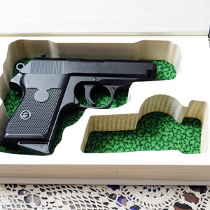 Concealed Gun Storage Book Safe Custom-made for any Compact/Subcompact Pistol Hidden Handgun Holster Case Box image 5