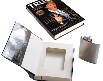 Trump Book Safe with Flask