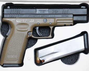 Book Safe for Springfield Armory XD Series .45 ACP or 9mm 4" or 5" Barrel Hollow Gun Pistol - Made to Order