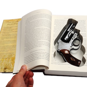 Concealed Gun Storage Book Safe Custom-made for any Compact/Subcompact Pistol Hidden Handgun Holster Case Box image 3