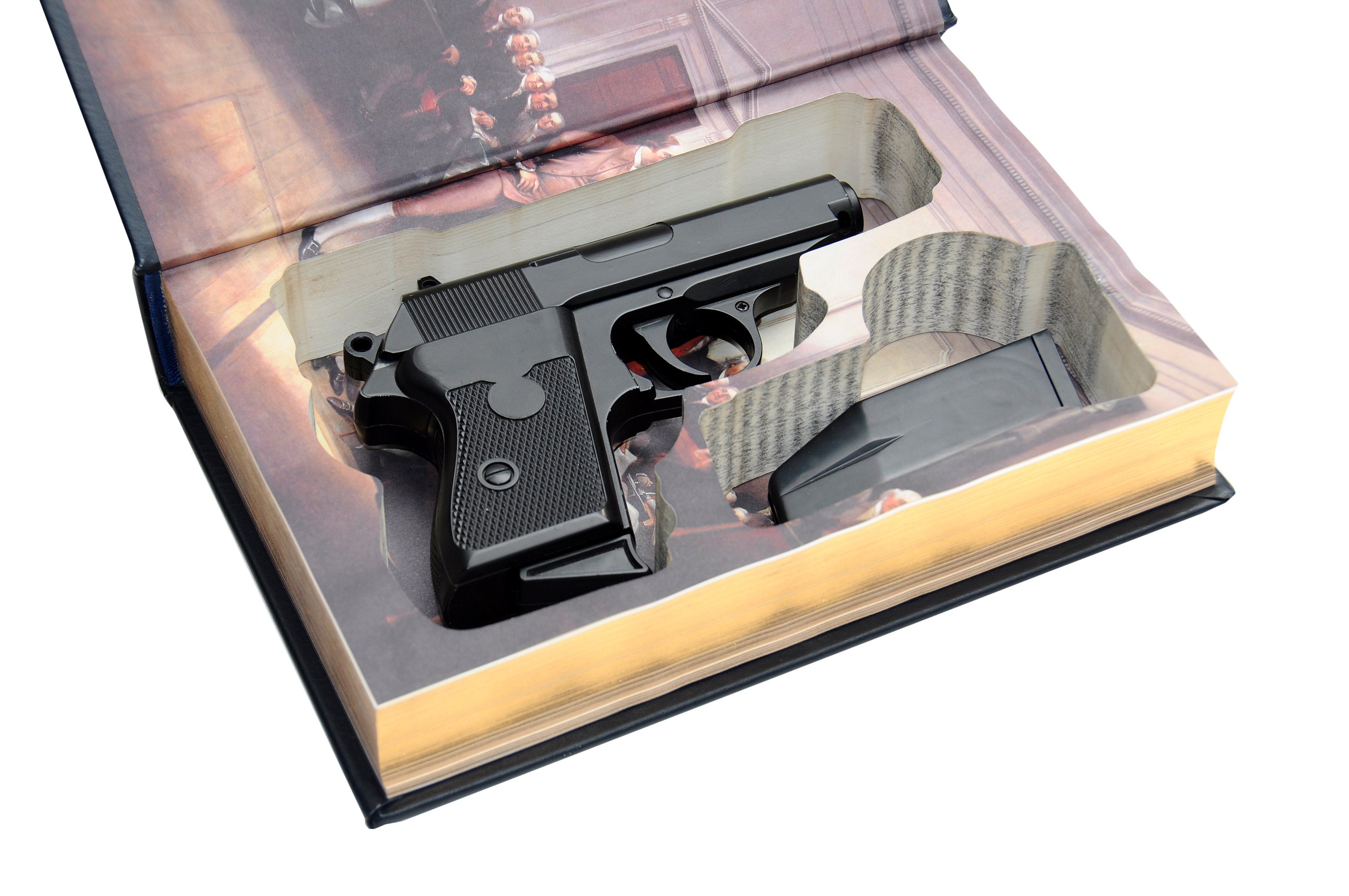 Gun Book Safe for Compact Handguns Constitution of the Etsy