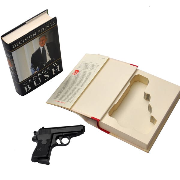 BookMods Concealed Gun Storage Book Safe - Custom-made for any Compact/Subcompact Pistol - Hidden Handgun Holster Case Box