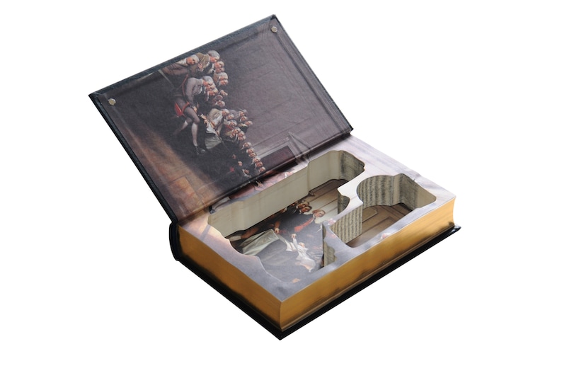 Gun Book Safe for Compact Handguns Constitution of the Etsy