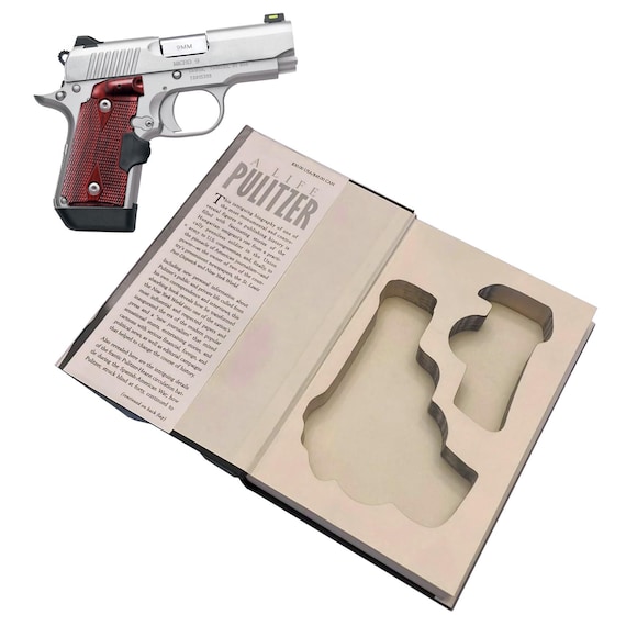 Kimber Micro 9mm Concealed Gun Storage Book Safe - Hidden Handgun