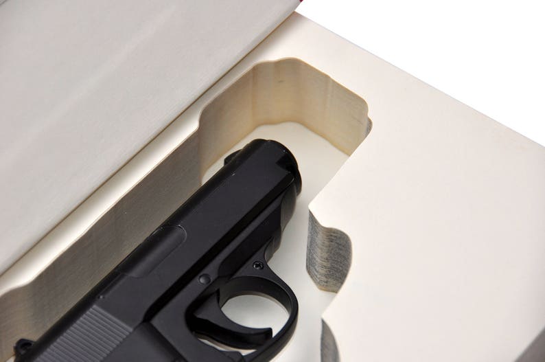 Concealed Gun Storage Book Safe Custom-made for any Compact/Subcompact Pistol Hidden Handgun Holster Case Box image 8