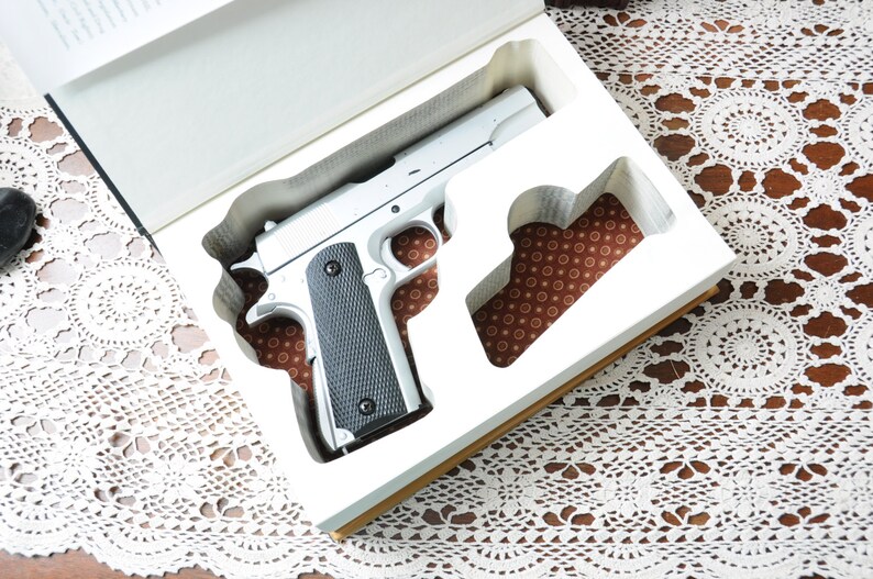Book Safe for Fullsize Handguns Made to Order Hidden Book Etsy