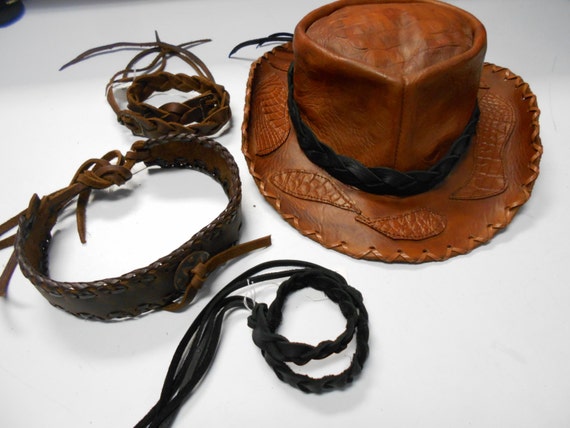 leather hat bands