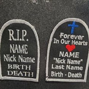 Memorial r.i.p. patch