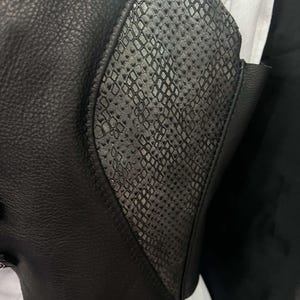 Womens Leather Crop Top