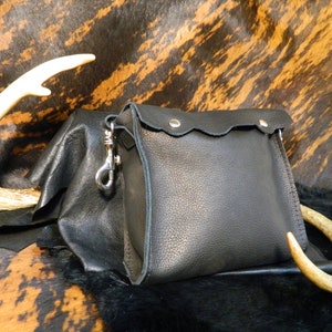 minimalist leather hip bag