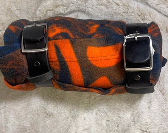 leather belt style blanket wrap