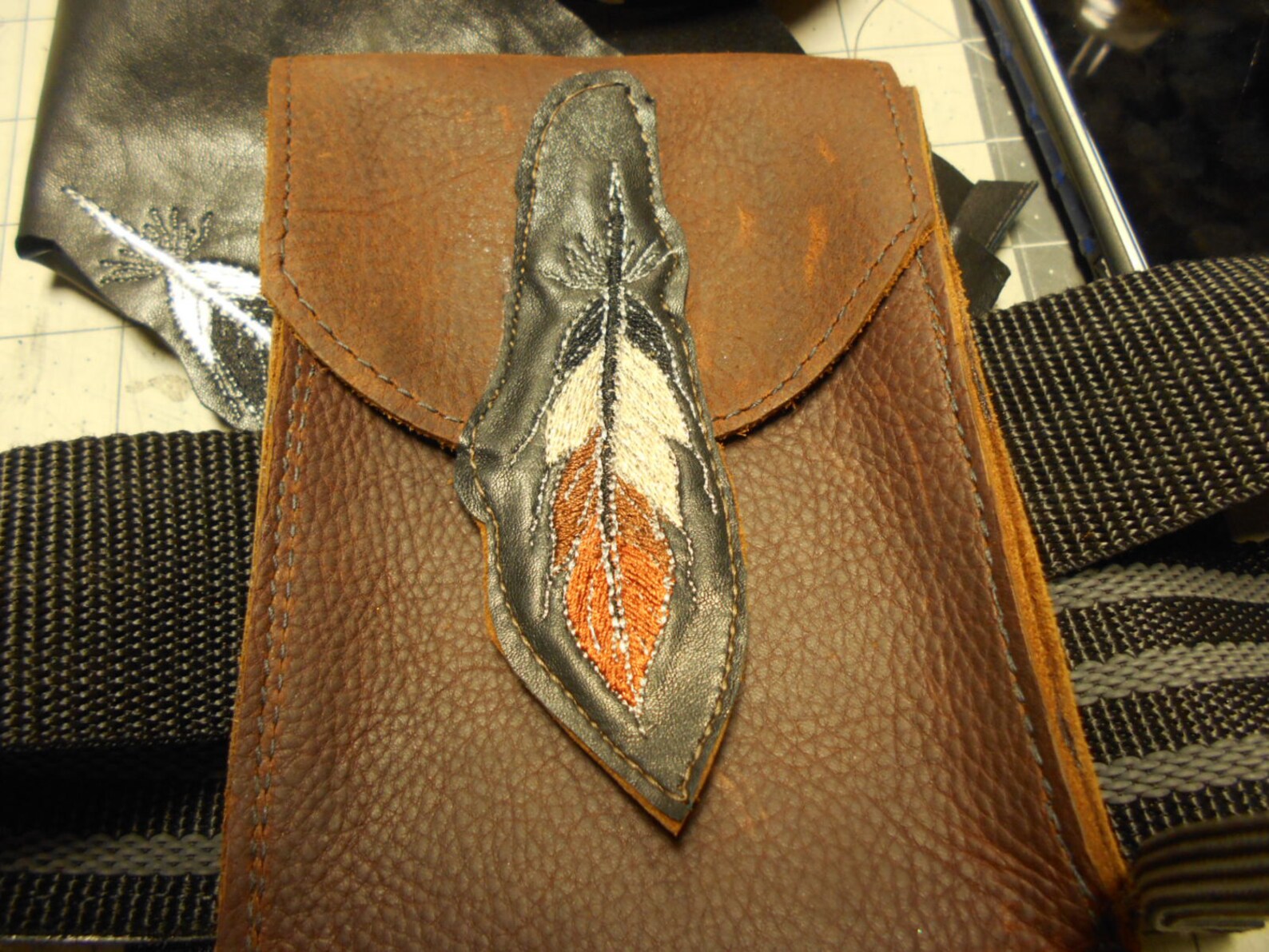 Thigh Holster Leather Cell Phone Holder Thigh Phone Holder Etsy