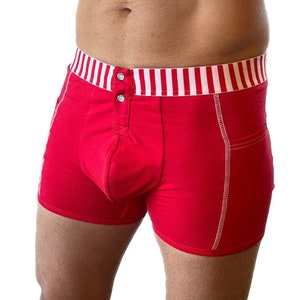 Boxer Shorts Men, Christmas Boxers, Mens Sleepwear, Gift For Him, Sleep Shorts, Gifts For Men, Boxers With Pockets, Cotton Boxers, FOXERS