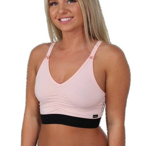 Pink Crop Top with Lace back and FOXERS logo elastic empire band