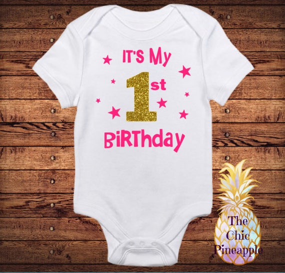 my first birthday onesie