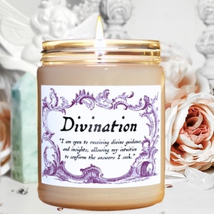 Divination Candle Tarot Reader Clairvoyance Ritual Candle Psychic Spell Altar Candle Intention Oracle Reader Candle Girlfriend Gift for Wife