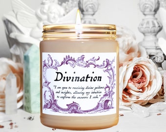 Divination Candle Tarot Reader Clairvoyance Ritual Candle Psychic Spell Altar Candle Intention Oracle Reader Candle Girlfriend Gift for Wife