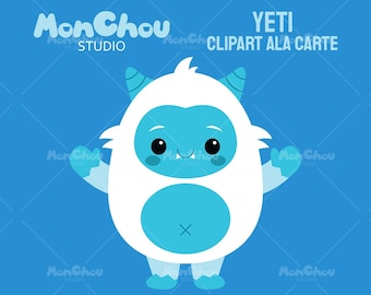 Yeti Clipart - Cute Yeti Clip Art Solo Ala Carte