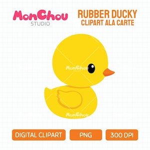 Rubber Ducky Clipart - Rubber Duck Clipart Solo Ala Carte - Commercial and Personal Use Clipart