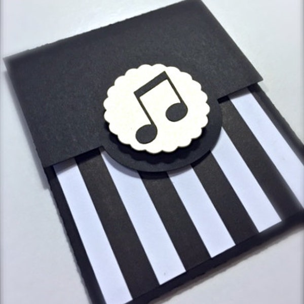 Music Gift Card Holder, Music Teacher Thank You Card