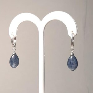 Gorgeous! Kyanite Briolette Earrings with Sterling Silver Leverbacks!